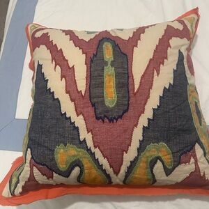 Pottery Barn Multicolor Ikat Accent Pillow cover